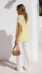 Stelaria Knit Top - Yellow